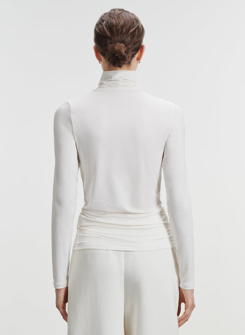 Viscose and elastane T-shirt - MAJESTIC FILATURES