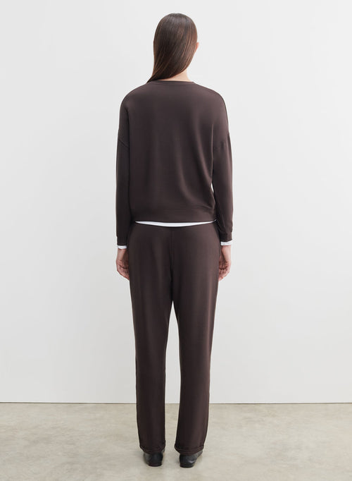 Pantalón de viscosa y elastano - MAJESTIC FILATURES