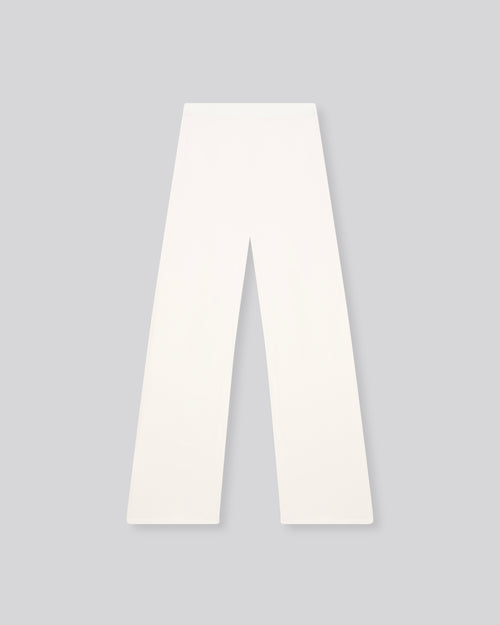Pantalones de viscosa/elastano blanco - MAJESTIC FILATURES