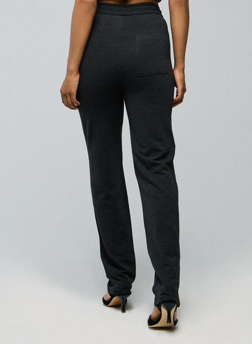 Pantalón de viscosa/elastano gris - MAJESTIC FILATURES