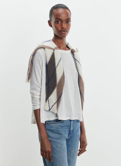 T-Shirt aus baumwolle und kaschmir - MAJESTIC FILATURES