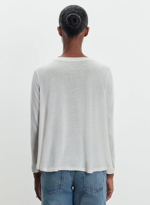 T-Shirt aus baumwolle und kaschmir - MAJESTIC FILATURES