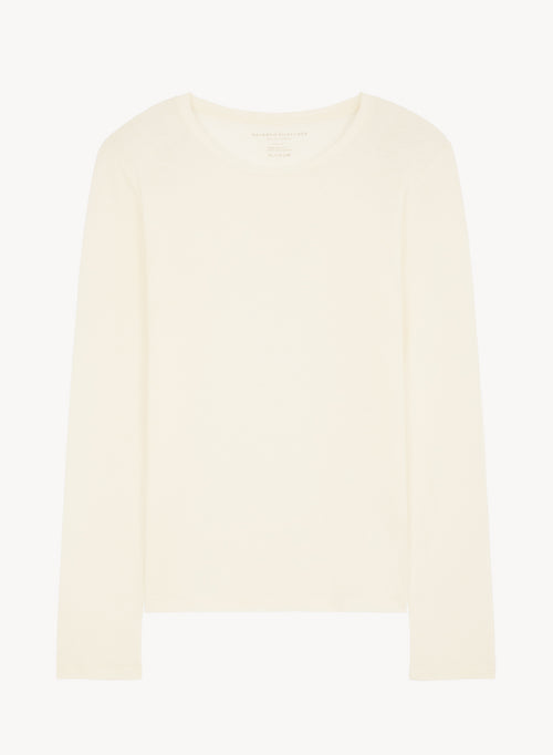 T-shirt in organic cotton and cashmere - MAJESTIC FILATURES