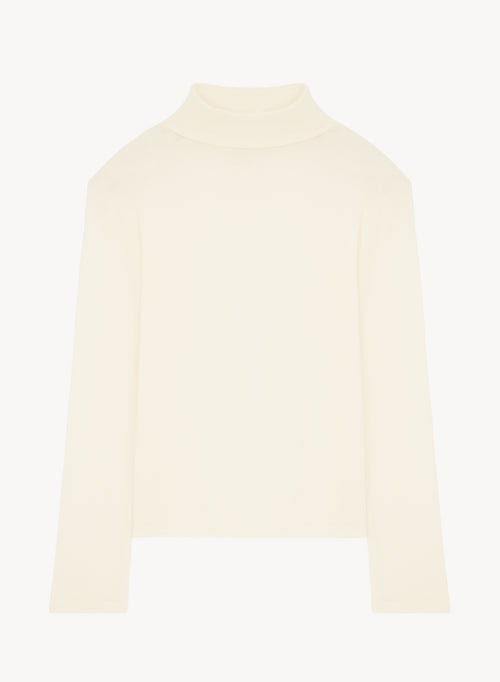 T-shirt in organic cotton and cashmere - MAJESTIC FILATURES