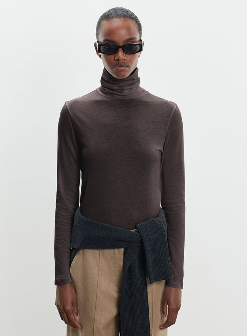 T-shirt in organic cotton and cashmere - MAJESTIC FILATURES
