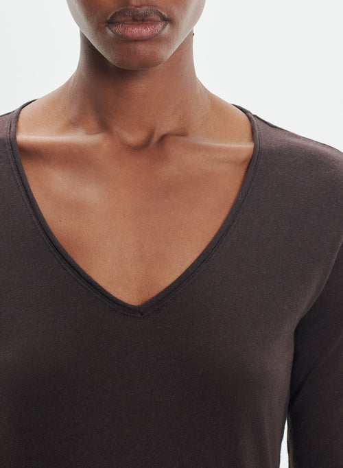 T-Shirt aus bio-baumwolle und kaschmir - MAJESTIC FILATURES