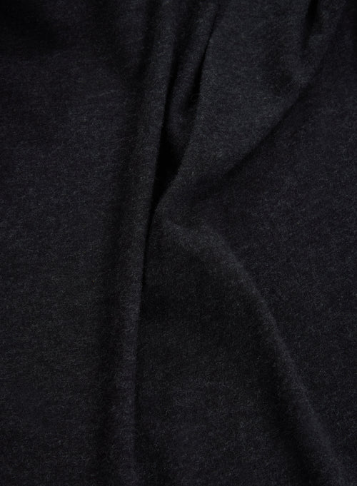 Black Long Sleeve Shirt in Deluxe Cotton - MAJESTIC FILATURES