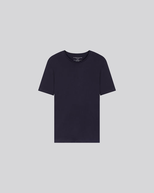 "Camiseta Julien cuello redondo manga corta de Algodón Deluxe" - MAJESTIC FILATURES
