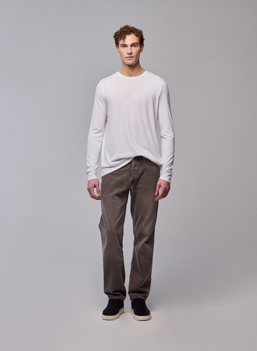 Camiseta James cuello redondo manga larga de Algodón Deluxe - MAJESTIC FILATURES