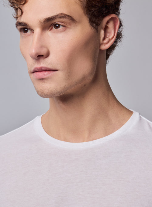 Camiseta James cuello redondo manga larga de Algodón Deluxe - MAJESTIC FILATURES