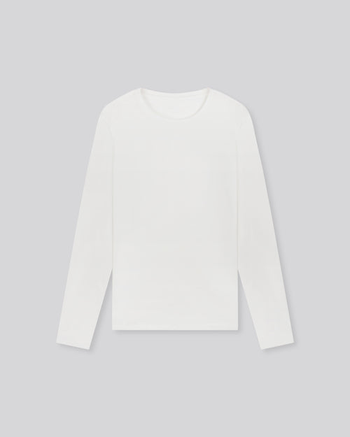 Camiseta James cuello redondo manga larga de Algodón Deluxe - MAJESTIC FILATURES