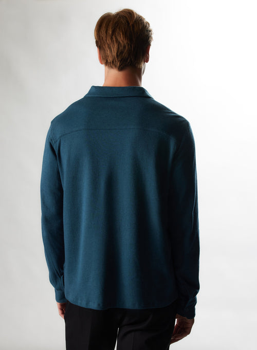 "Cotton / Cashmere Double sided Shirt" - MAJESTIC FILATURES