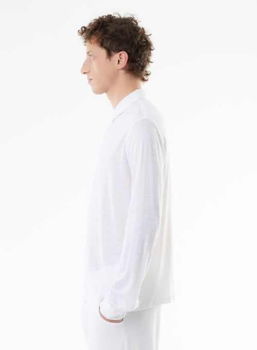 Chemise Blanche Manches Longues - MAJESTIC FILATURES