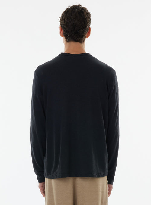 "Tunisian Long Sleeve in Linen / Elastane" - MAJESTIC FILATURES