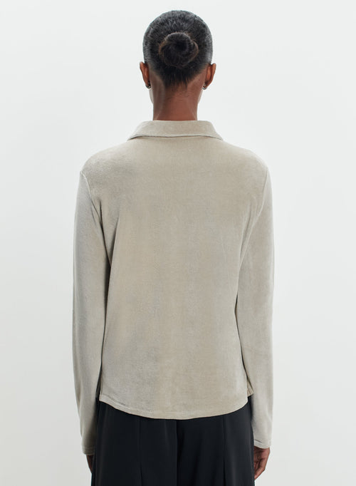 Camisa de algodón orgánico, modal y elastano - MAJESTIC FILATURES