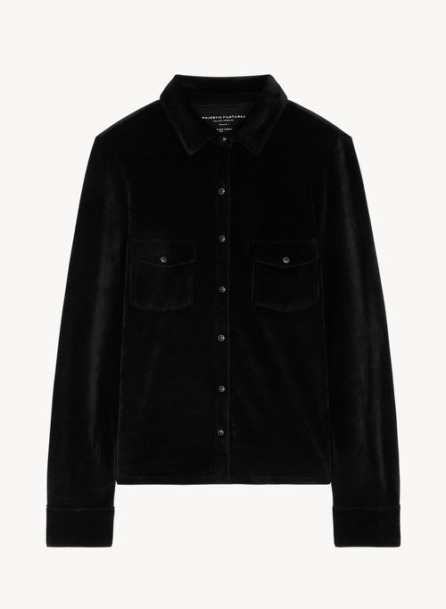 Camisa de algodón orgánico, modal y elastano - MAJESTIC FILATURES