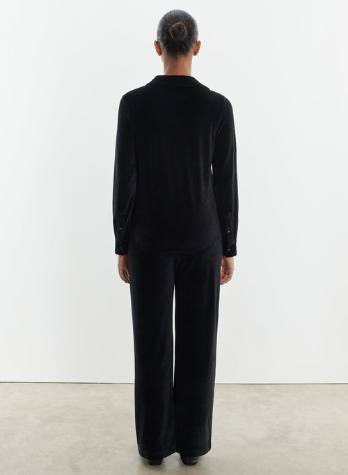 Camisa de algodón orgánico, modal y elastano - MAJESTIC FILATURES