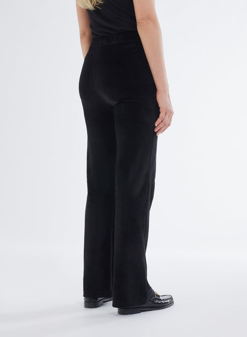 Pantalon Noir en Coton organique, Modal et Elasthanne - MAJESTIC FILATURES