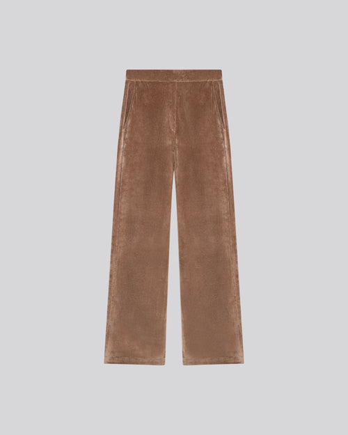 Pantalon Beige en Coton Organique / Modal / Elasthanne - MAJESTIC FILATURES