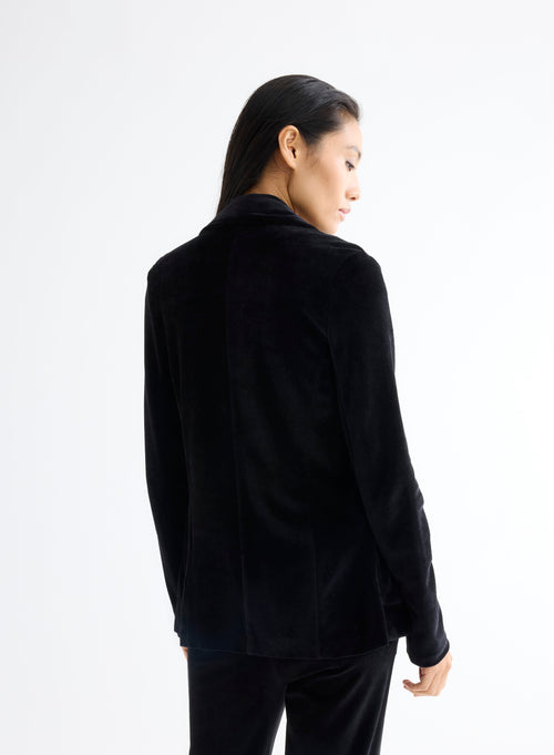 Veste Noire Manches Longues - MAJESTIC FILATURES