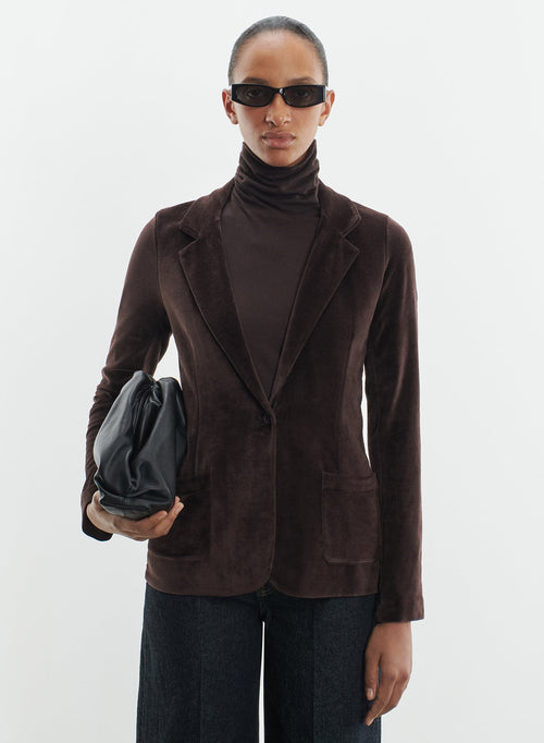 Jacke aus baumwolle, modal und elasthan - MAJESTIC FILATURES