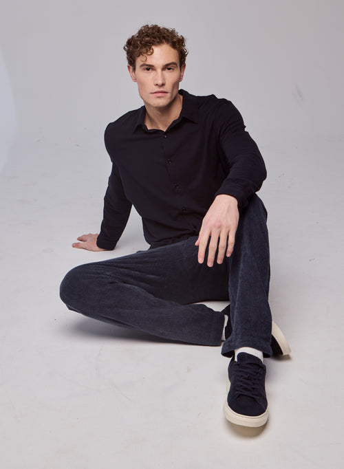 Camisa Herman de manga larga de Algodón / Elastano - MAJESTIC FILATURES