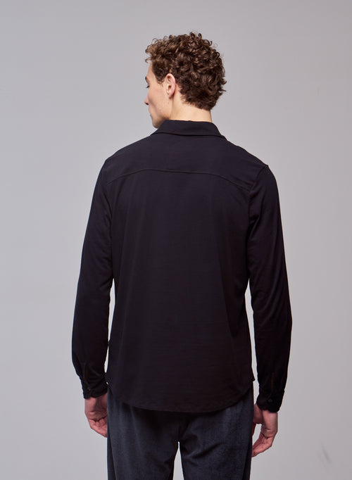 Camisa Herman de manga larga de Algodón / Elastano - MAJESTIC FILATURES