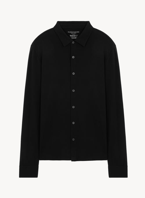 Chemise en coton organique et élasthanne - MAJESTIC FILATURES