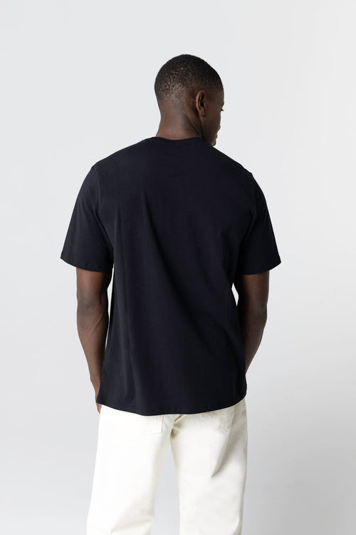 T-Shirt mit Rundhalsausschnitt und kurzen Ärmeln aus Baumwolle / Elasthan - MAJESTIC FILATURES