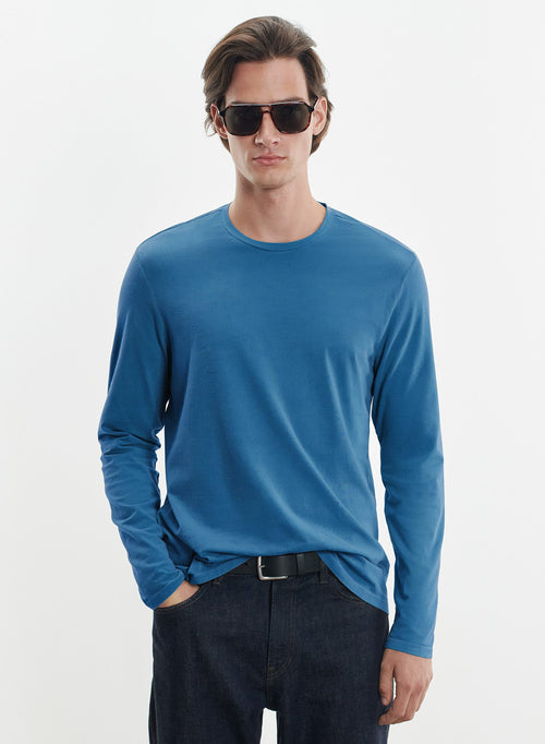 T-Shirt aus Bio-Baumwolle und Elastan - MAJESTIC FILATURES