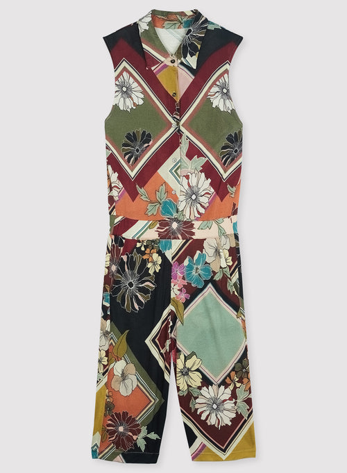 Combinaison Blush Manches Sans Col Chemise en Viscose / Soie - MAJESTIC FILATURES