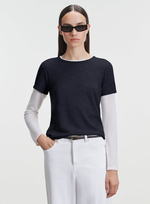 Kaschmir-T-Shirt - MAJESTIC FILATURES