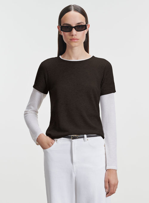 Kaschmir-T-Shirt - MAJESTIC FILATURES