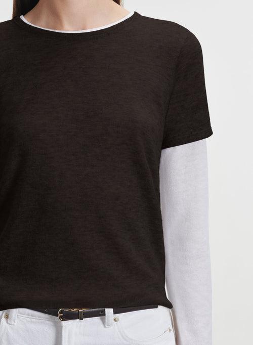 Kaschmir-T-Shirt - MAJESTIC FILATURES