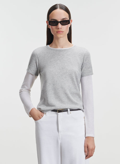 T-shirt en cachemire - MAJESTIC FILATURES
