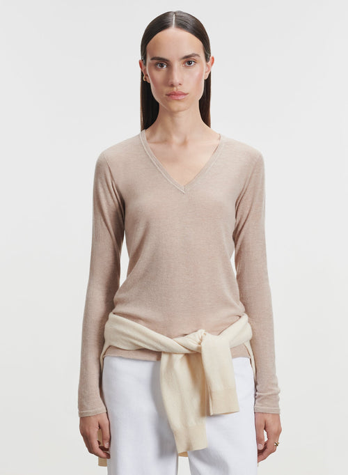 Kaschmir-T-Shirt - MAJESTIC FILATURES