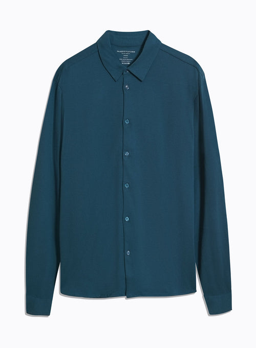 Blue Long Sleeve Shirt - MAJESTIC FILATURES