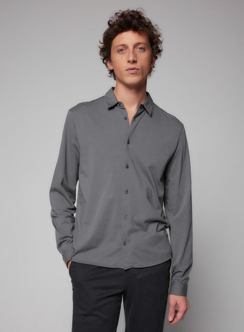 "Camisa de manga larga de Algodón" - MAJESTIC FILATURES