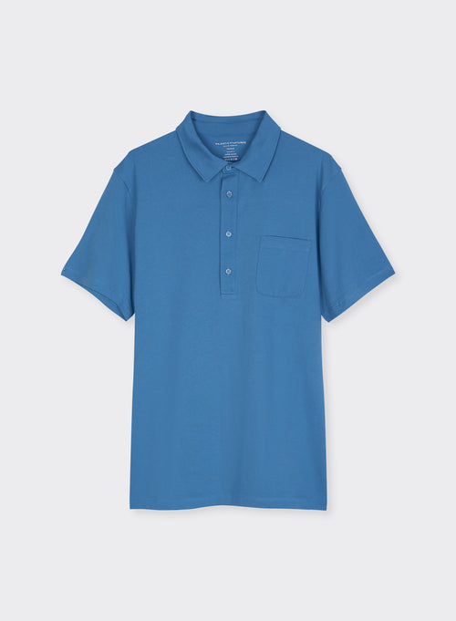 "Polo-Shirt mit kurzen Ärmeln aus Baumwolle" - MAJESTIC FILATURES