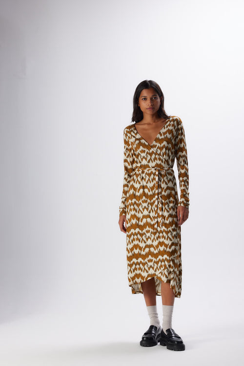 Ecorce V-Neck Long Sleeve T-Shirt in Modal / Cotton / Silk / Elastane - MAJESTIC FILATURES