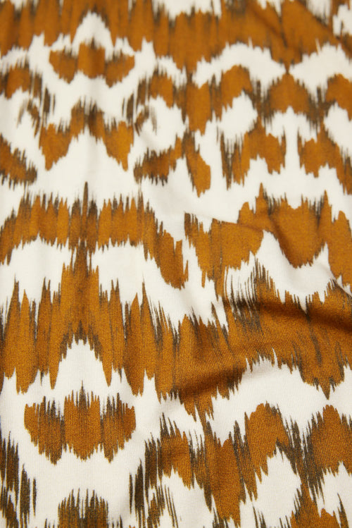 Ecorce V-Neck Long Sleeve T-Shirt in Modal / Cotton / Silk / Elastane - MAJESTIC FILATURES