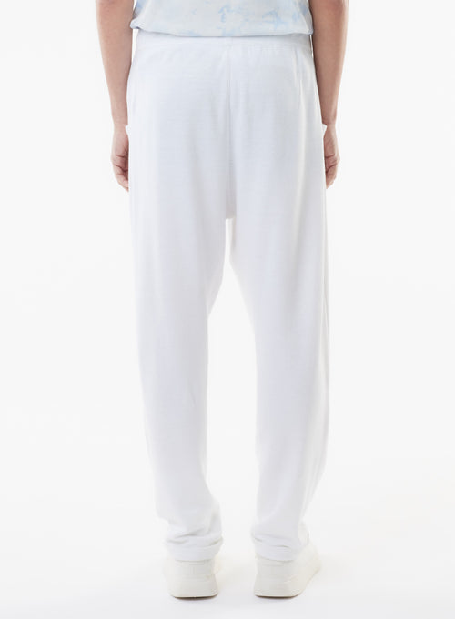 Pantalon Blanc en Lin / Coton Organique - MAJESTIC FILATURES