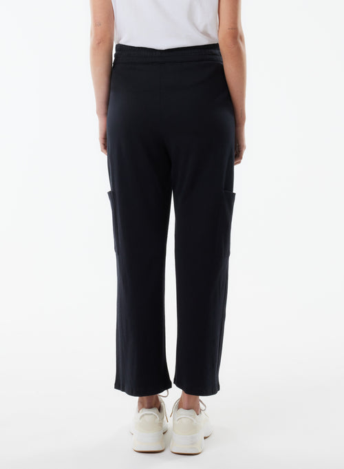 Pantalon Noir en Coton organique - MAJESTIC FILATURES