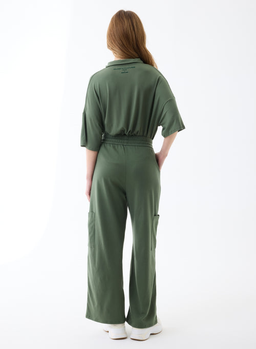 Pantalon Vert en Coton organique - MAJESTIC FILATURES