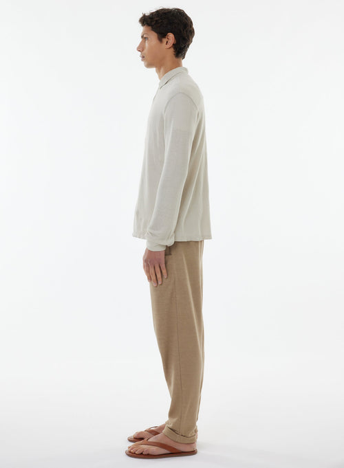 Grey Long Sleeve Shirt - MAJESTIC FILATURES