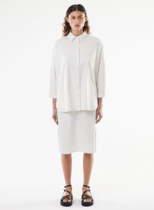 Chemise Blanche Manches 3/4 - MAJESTIC FILATURES