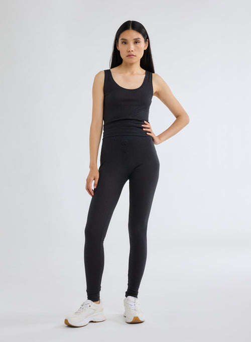 Pantalon Noir en Coton organique et Modal - MAJESTIC FILATURES