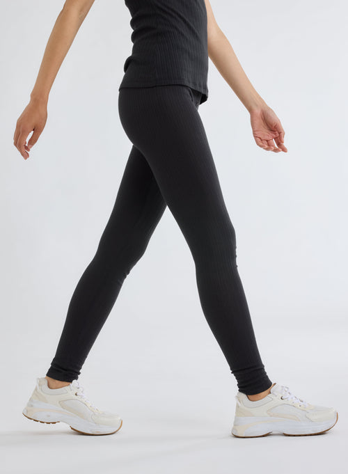 Pantalon Noir en Coton organique et Modal - MAJESTIC FILATURES