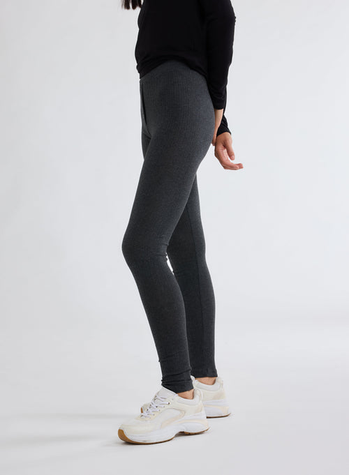 Pantalon Gris en Coton organique et Modal - MAJESTIC FILATURES