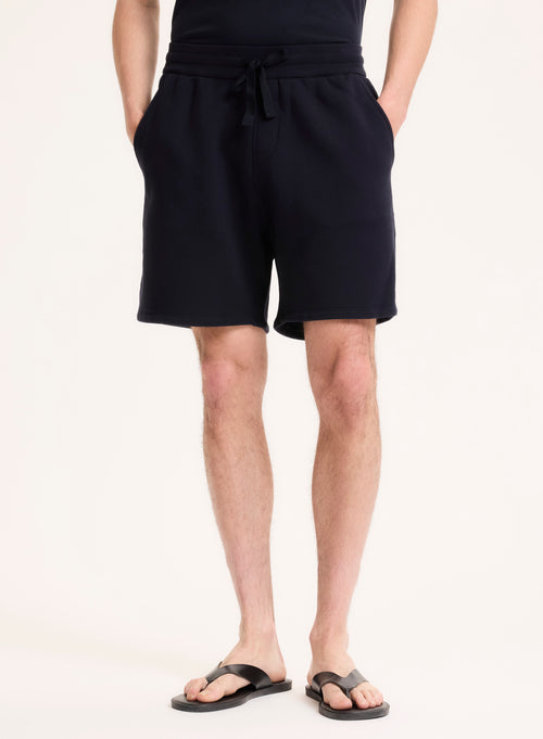 Pantalón azul marino de algodón orgánico - MAJESTIC FILATURES